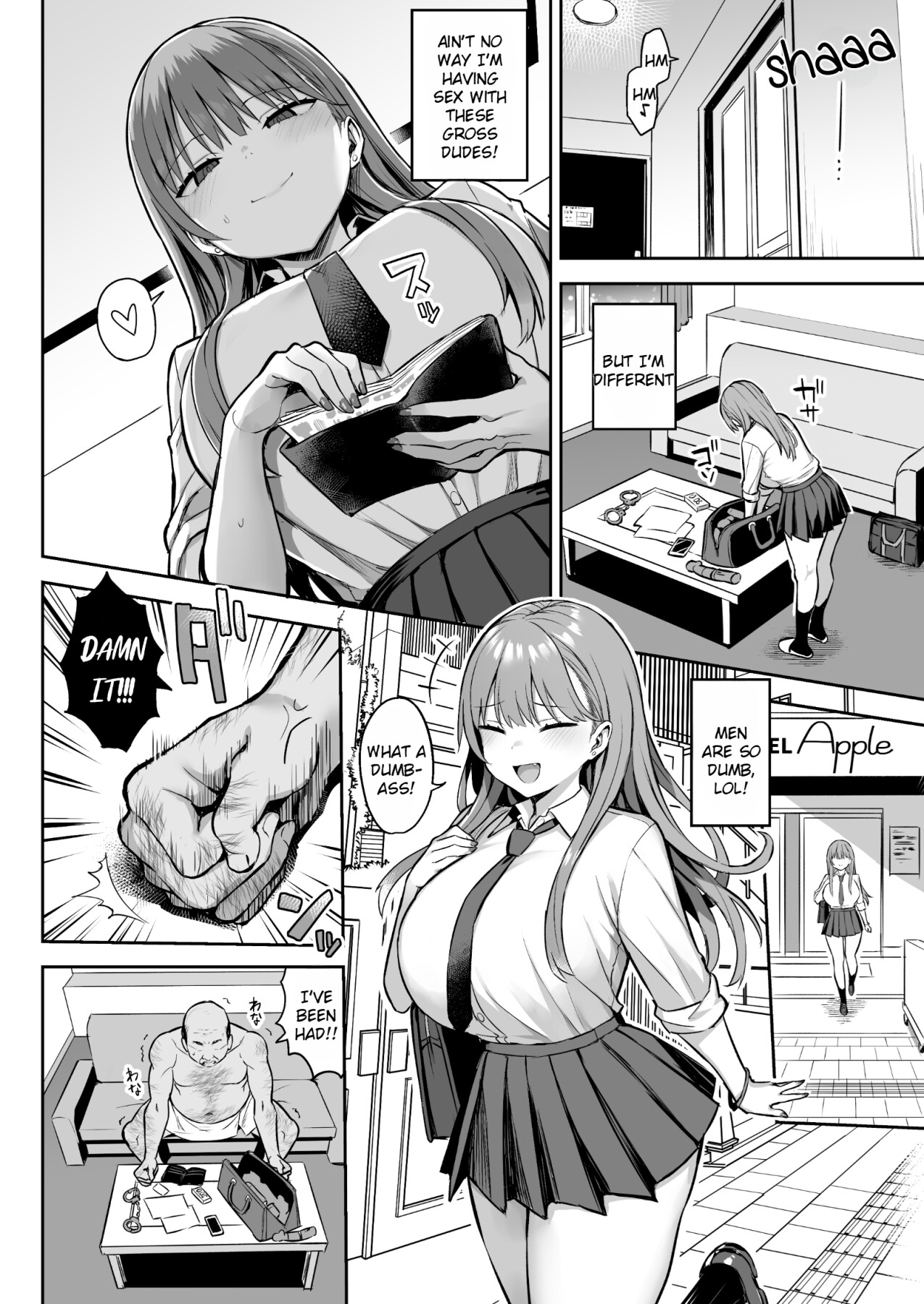 Hentai Manga Comic-Punishment sex for a cheeky sugar daddy girl-Read-3